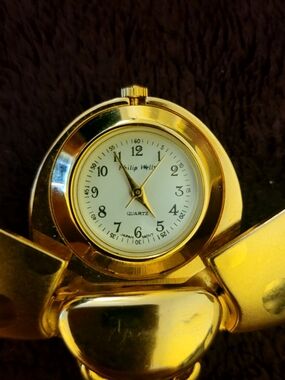 Vintage Ladybug Philip Wells Pendant Watch - Gold Tone Cottagecore Boho Fairy